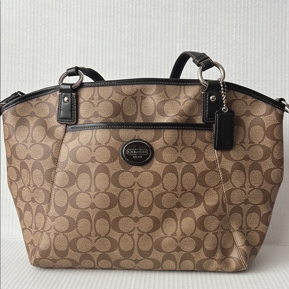 Coach Handbags - Coach Brown Signature Tote Bag